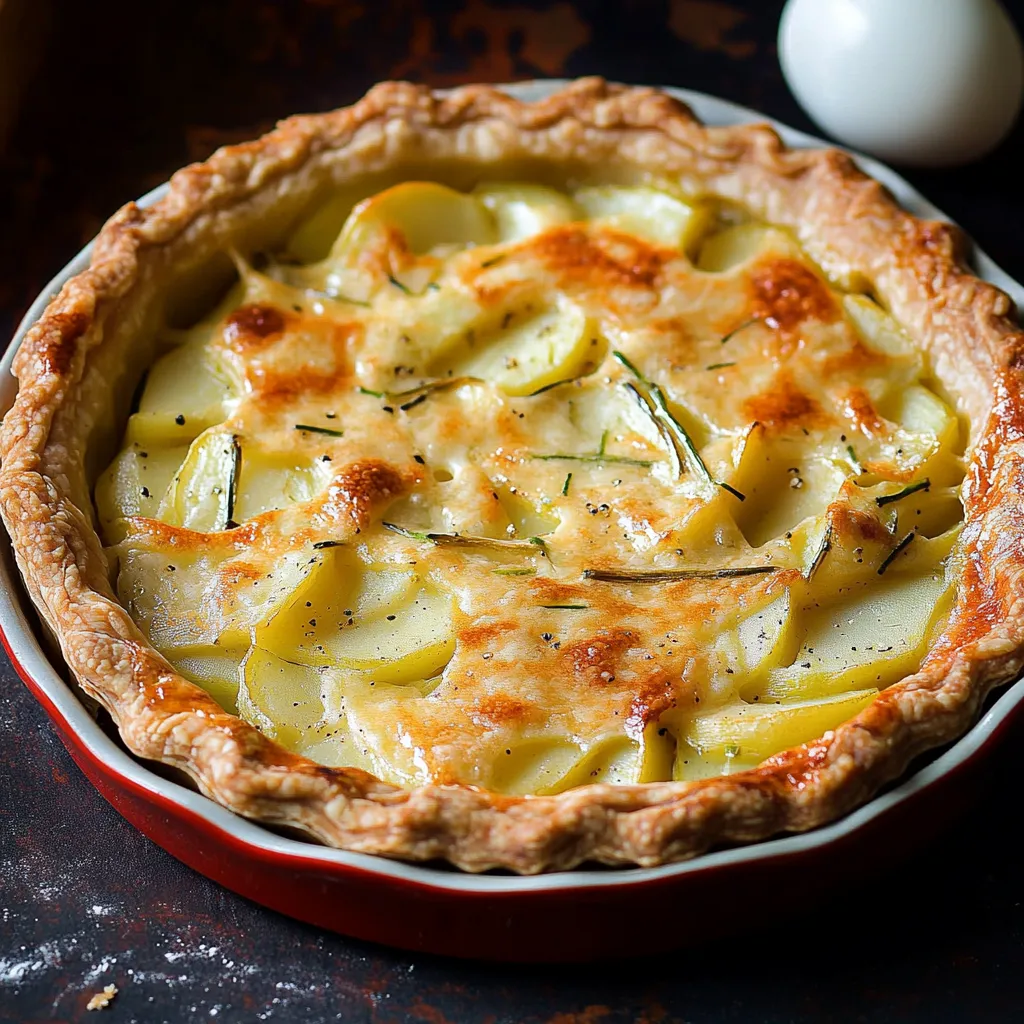Tarte aux Poireaux et Pommes de Terre Savoureuse