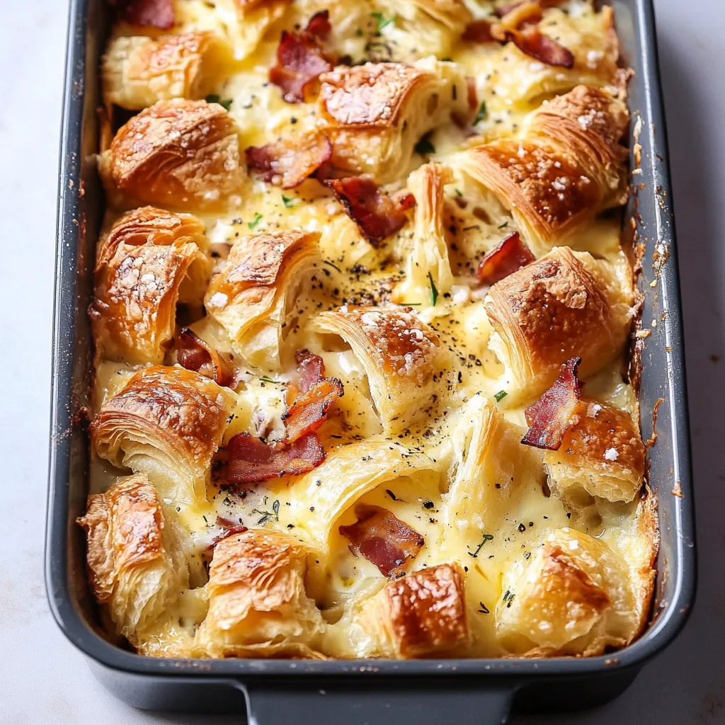 croissants bacon fromage brunch gourmand