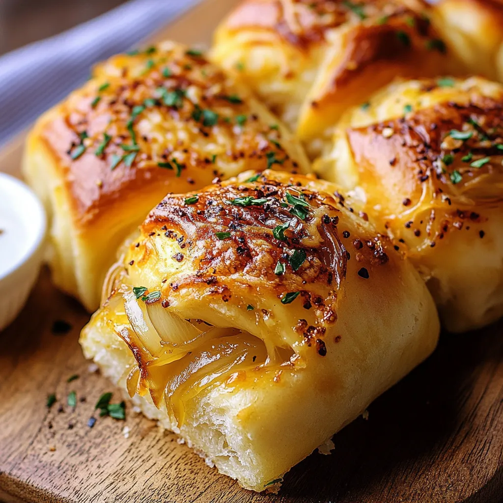 roulés fromage oignon croustillants