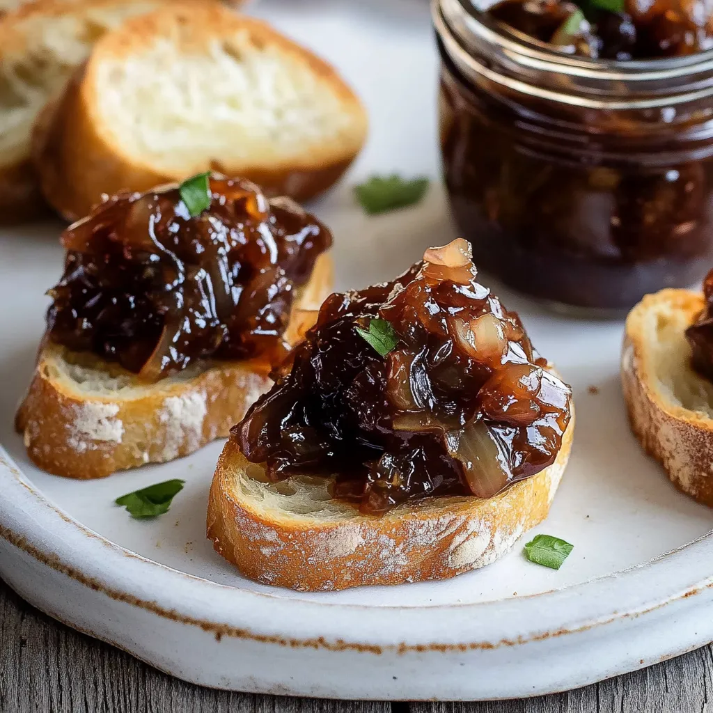 Chutney d'oignons dorés : Condiment addictif