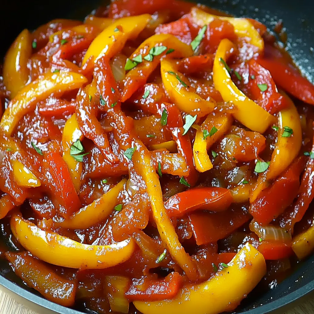 Peperonata Italienne végétarienne facile