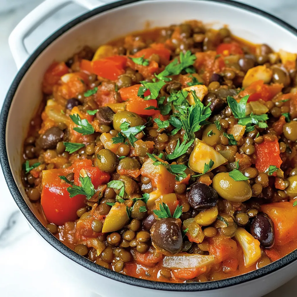 Cacciatore Végétarien aux Lentilles - Recette Facile et Savoureuse