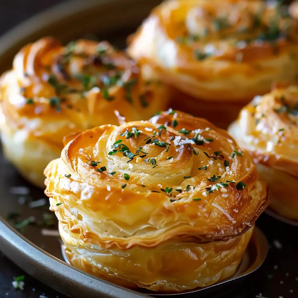 Cruffins fromage ail moelleux