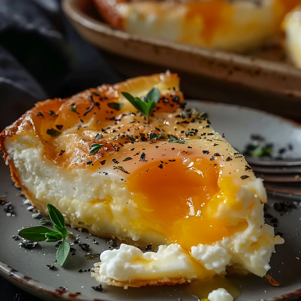 Œufs au Fromage Blanc doux au four