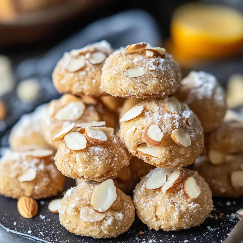 Biscuits italiens aux amandes avec extérieur craquant et cœur moelleux