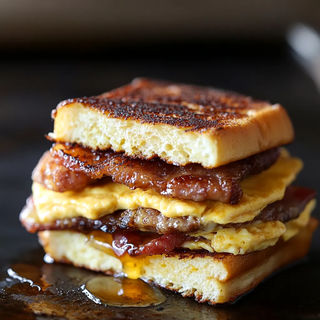 Un petit-déjeuner gourmand avec sliders