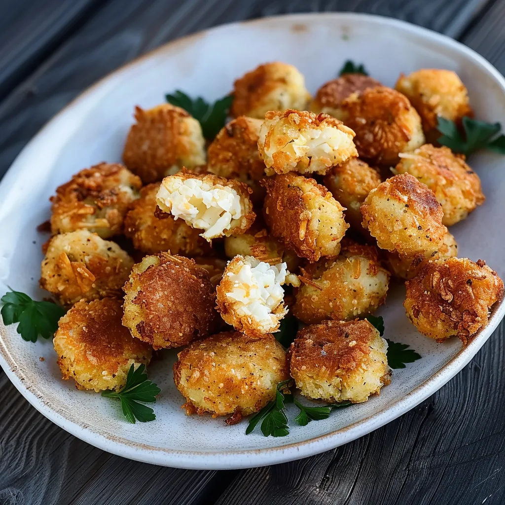 Délicieuses croquettes de chou-fleur au fromage blanc