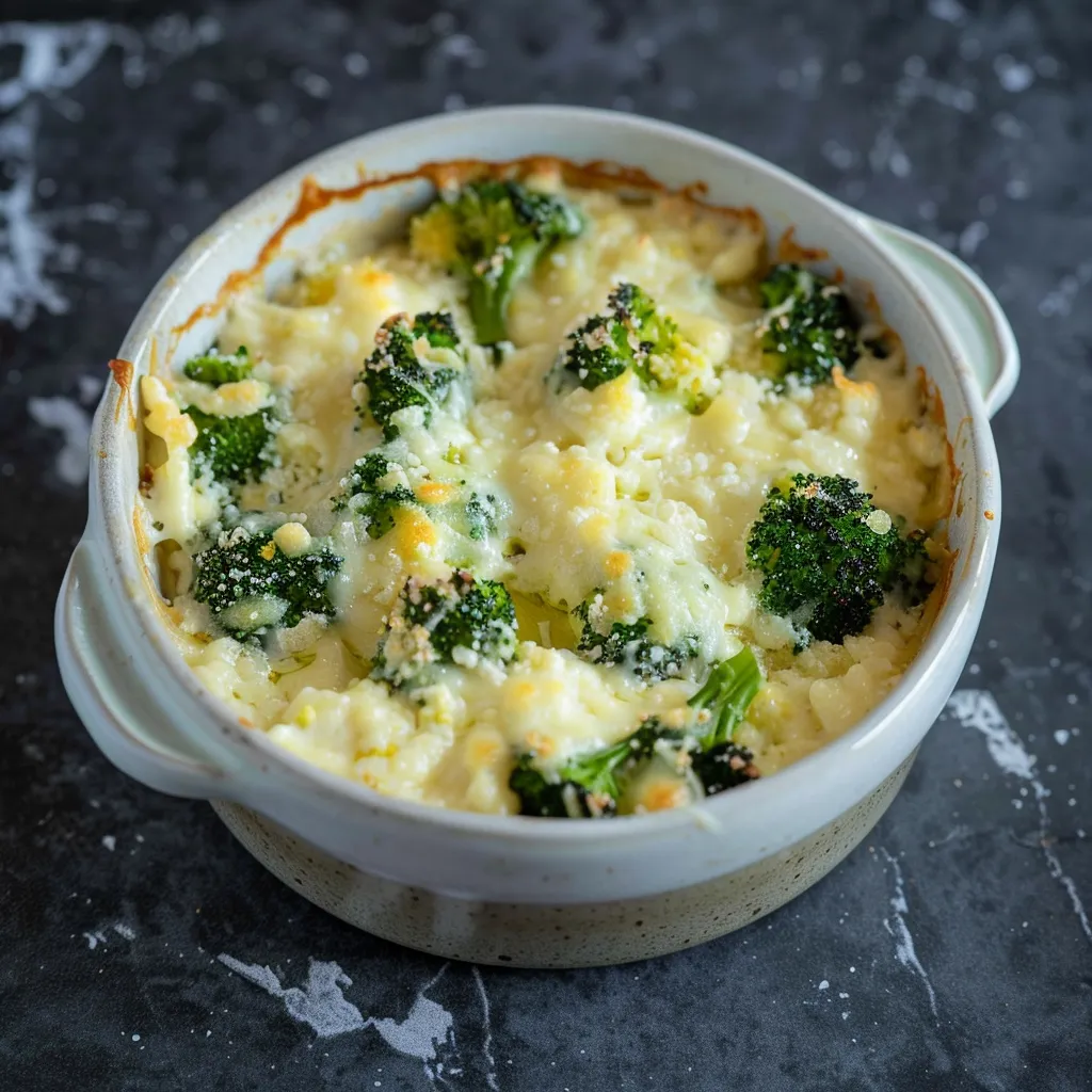 Gratin de Brocoli au Fromage Blanc
