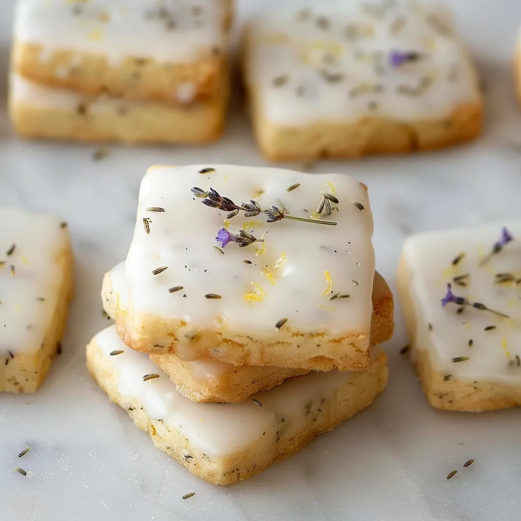 Biscuits sablés glacés citron lavande