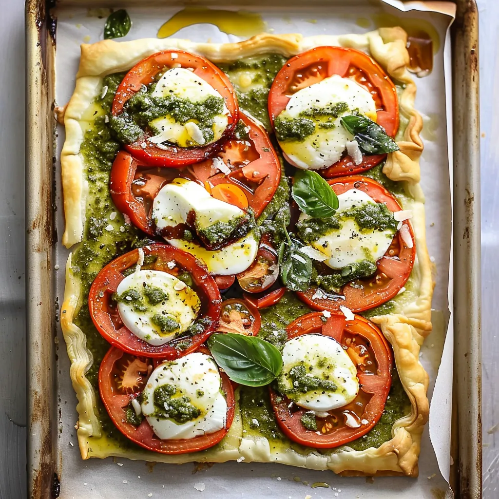 Caprese Pesto sur Feuilleté - Italien Express