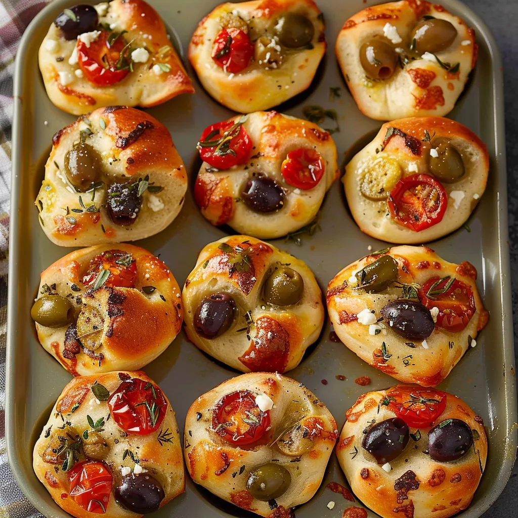 Muffins Focaccia Faciles - Idée Apéro Vite Prête
