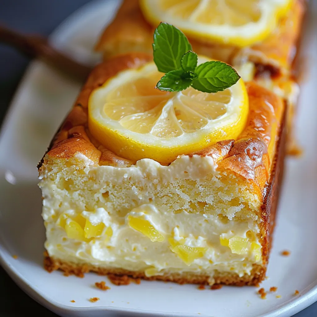 Moelleux citron fromage frais