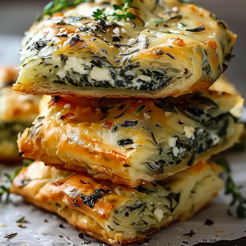 Biscuits spanakopita épinards feta