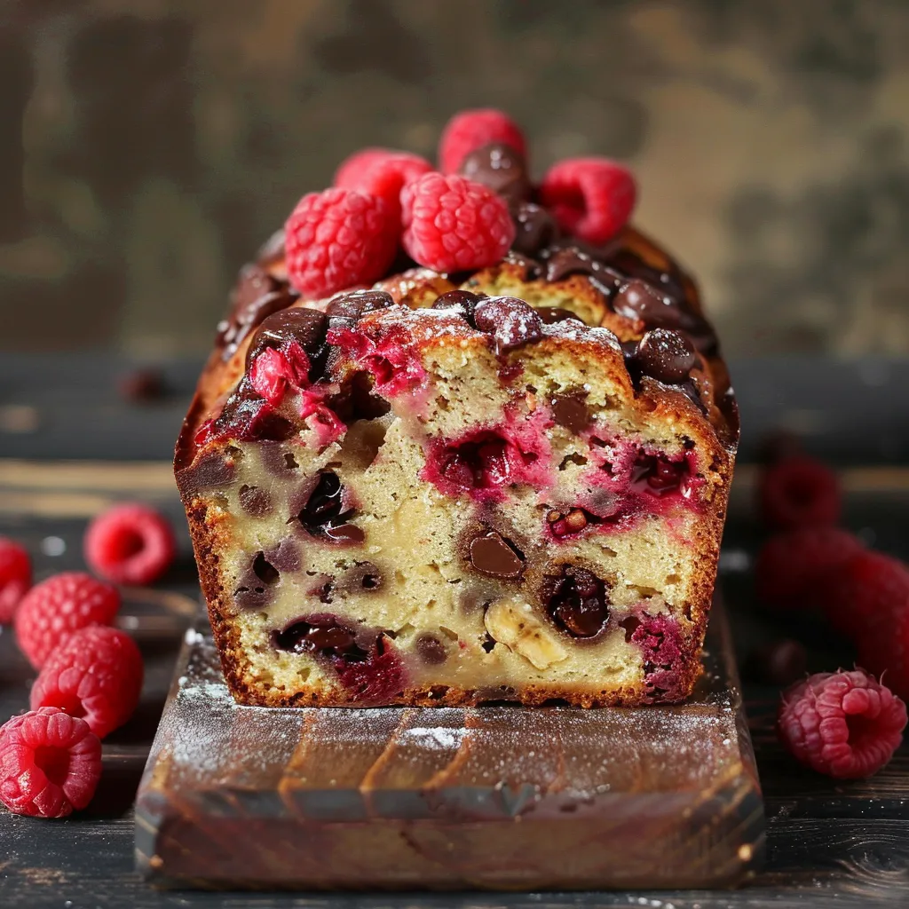 Moelleux Banane Chocolat Framboise