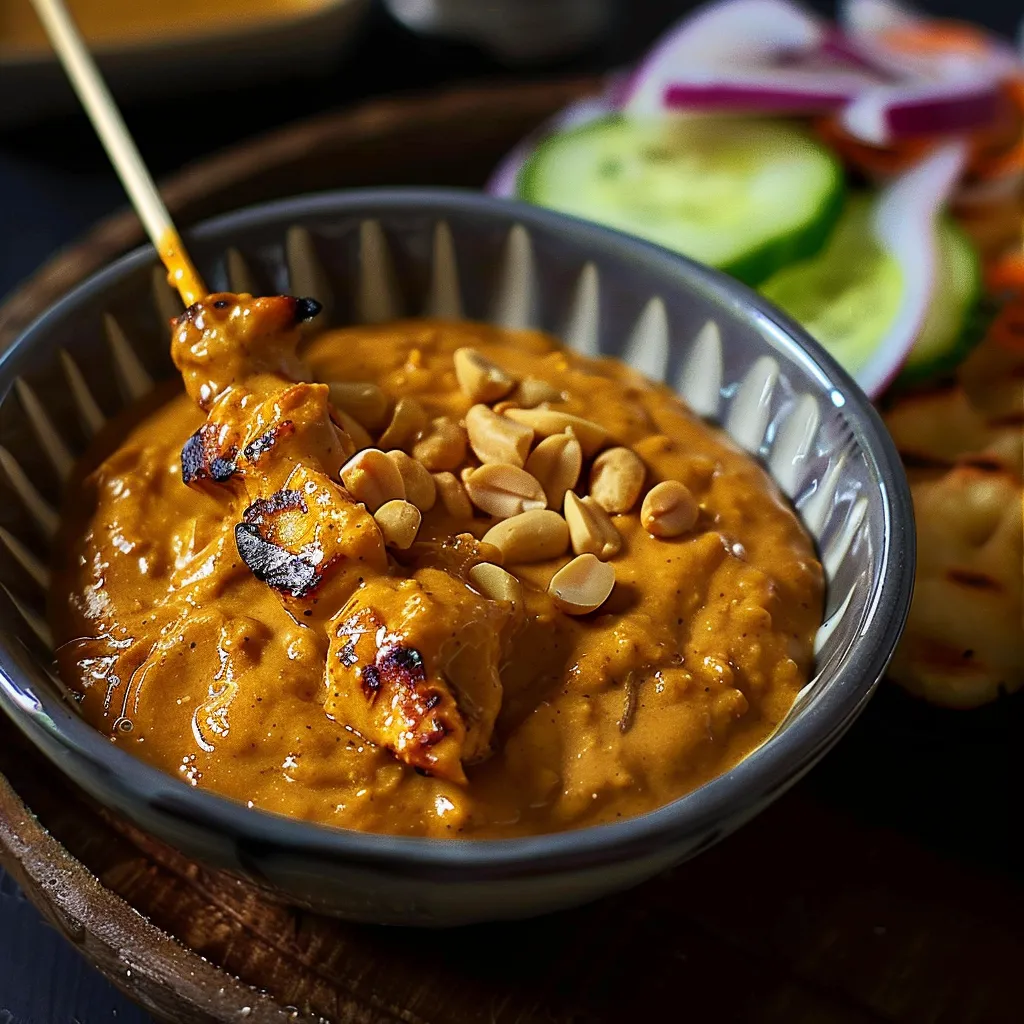 Sauce satay maison crémeuse