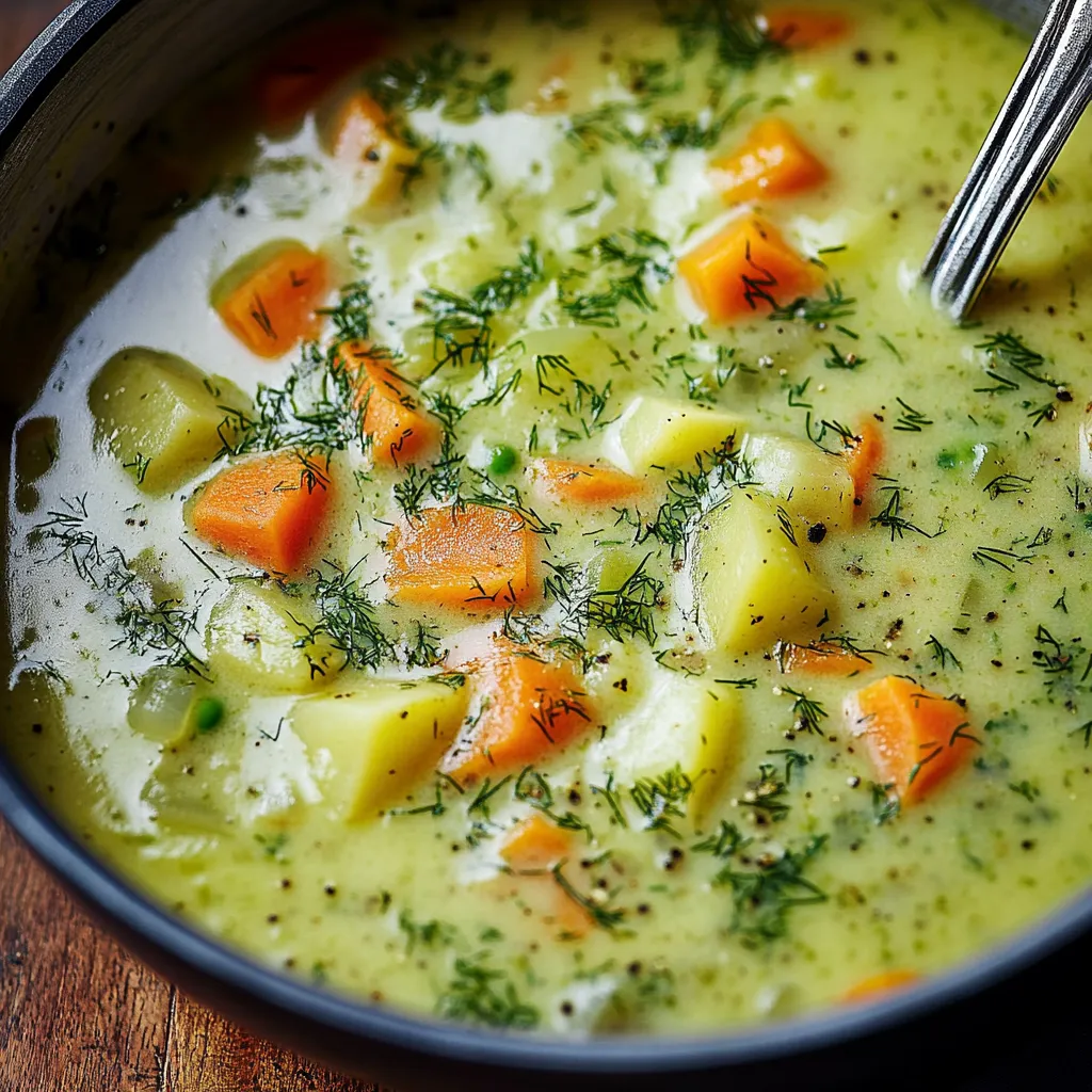 Soupe polonaise à l’aneth - classique familiale