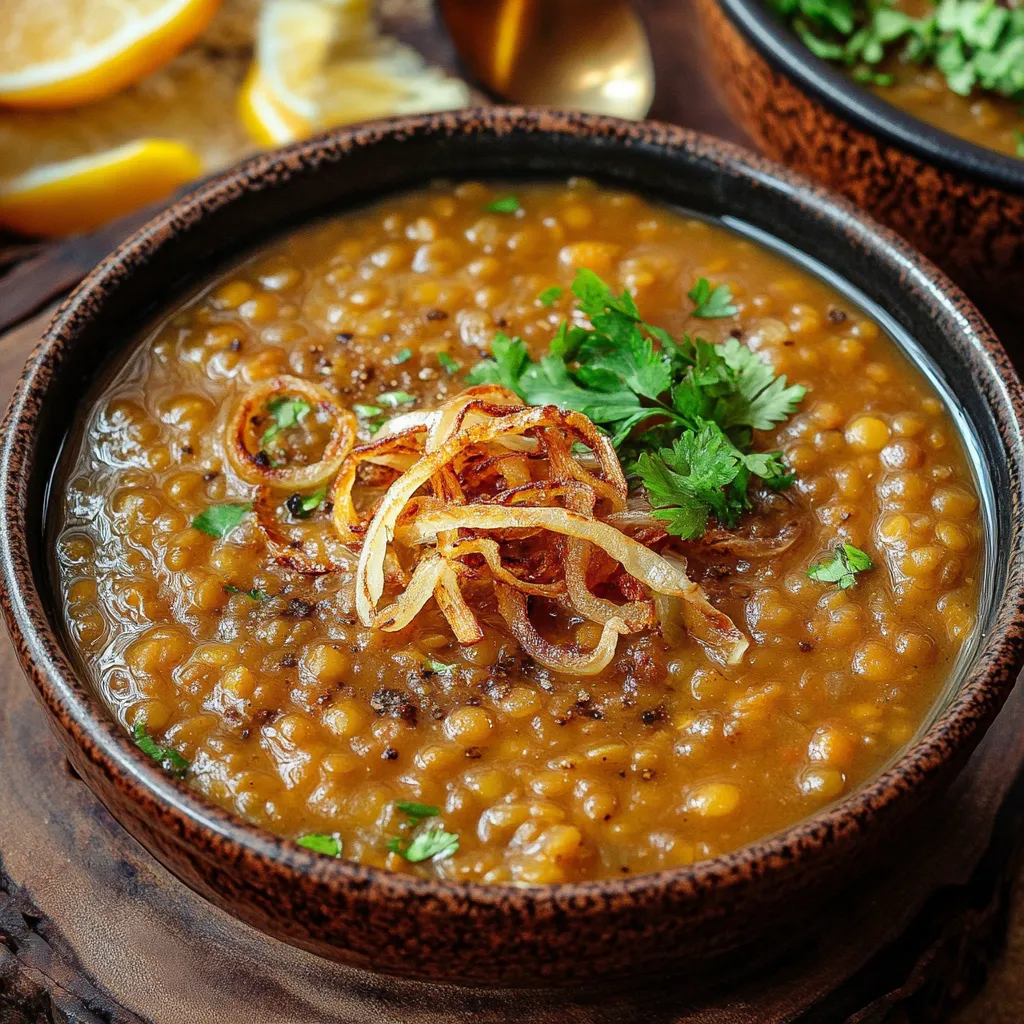 Bol de lentilles Adasi façon Perse