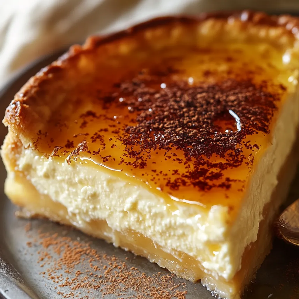 Tarte légère grecque fromage et miel sans croûte