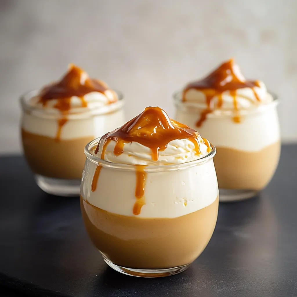 Préparez une délicieuse mousse au dulce de leche
