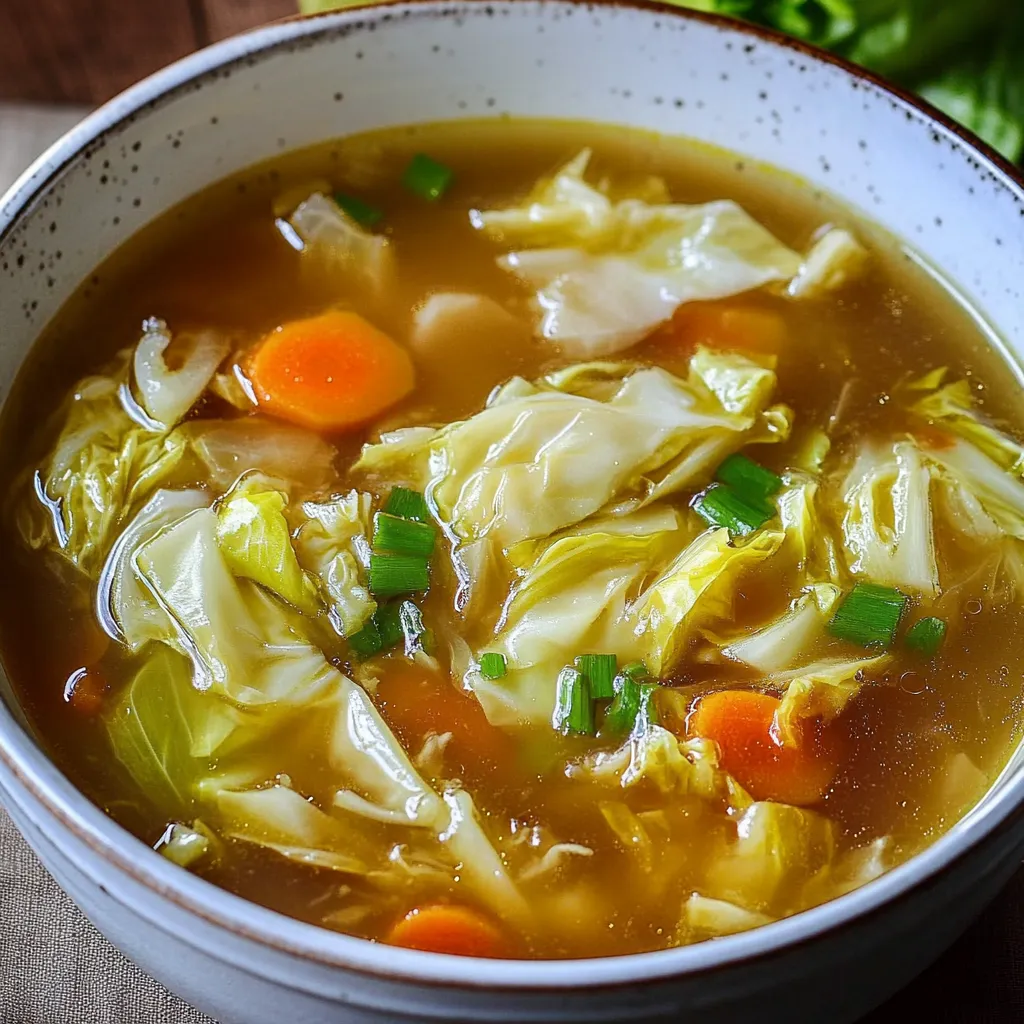 Chou Napa et Légumes en Soupe