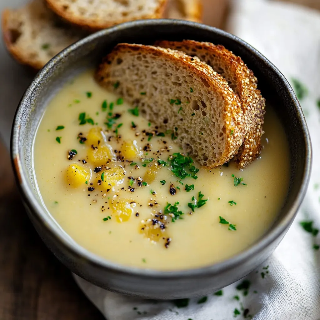 Soupe Irlandaise aux Légumes, Pommes de Terre, Brocoli et Bouillon de Légumes