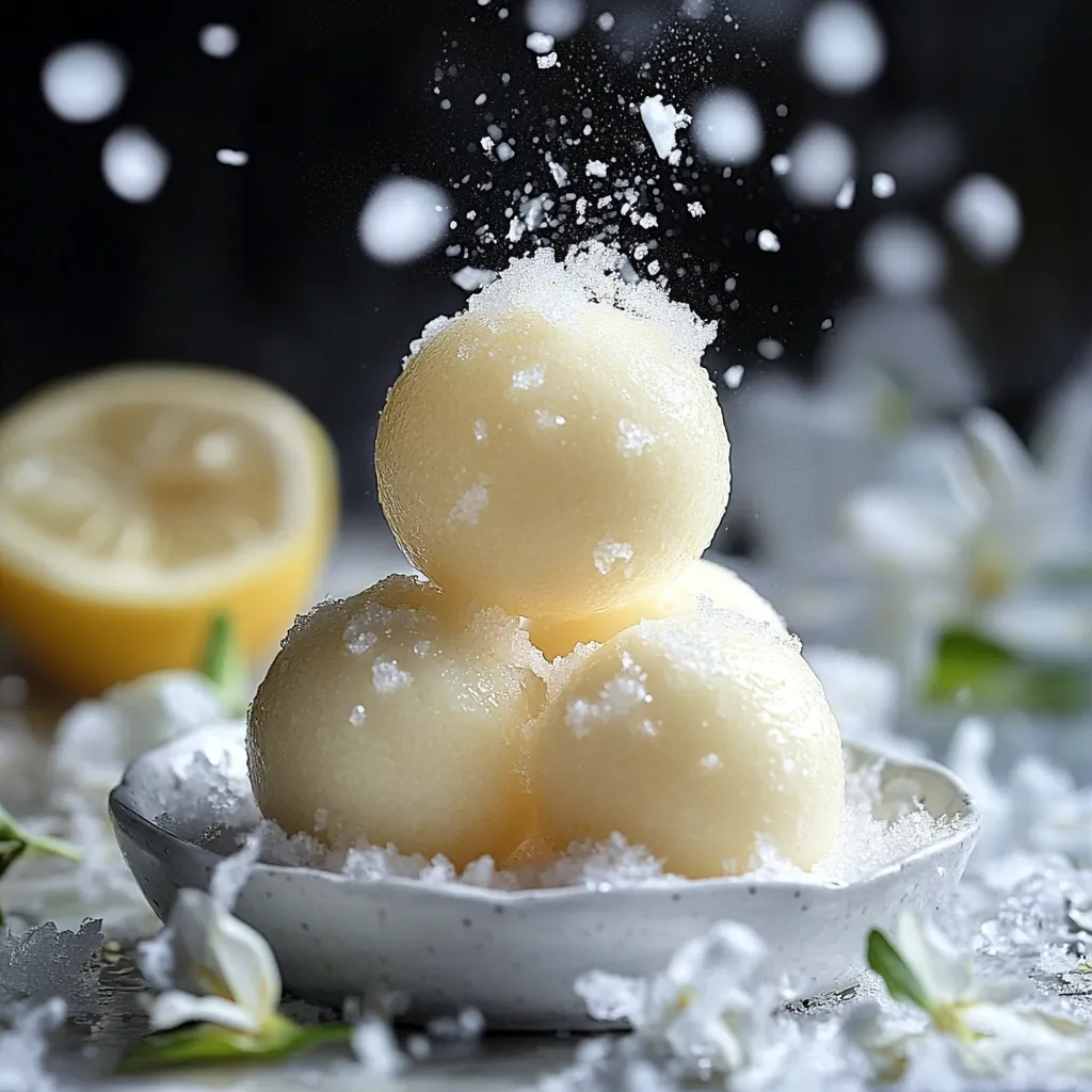 Petites Boules Fondantes au Citron