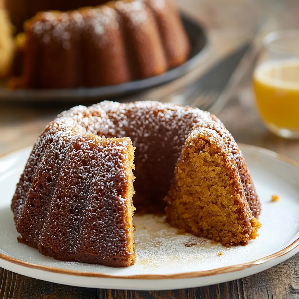 Un délicieux gâteau moelleux sans gluten au miel et aux épices