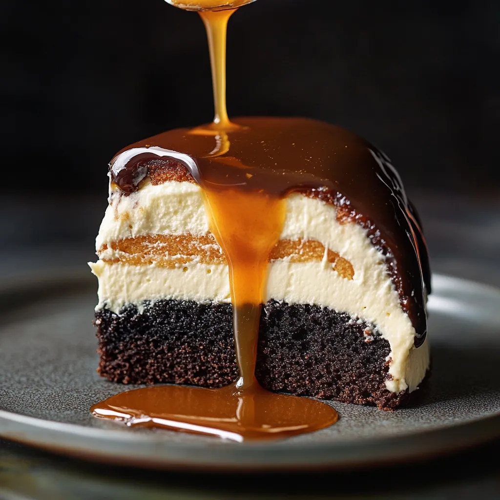 Un délicieux gâteau au chocolat moelleux à la bière Guinness, surmonté d'un glaçage au Baileys.