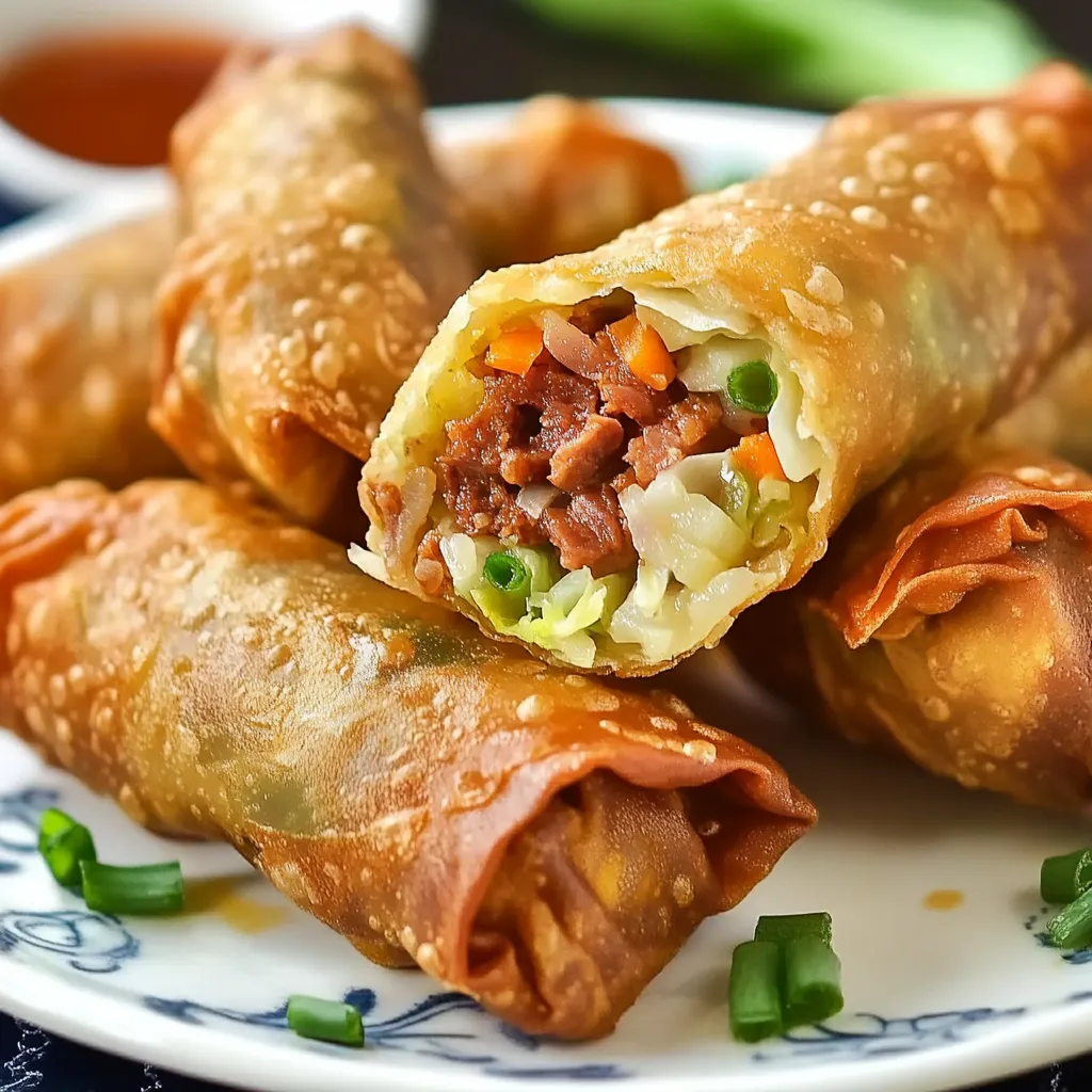 Croustillants rouleaux de printemps façon irlandaise au corned beef et légumes