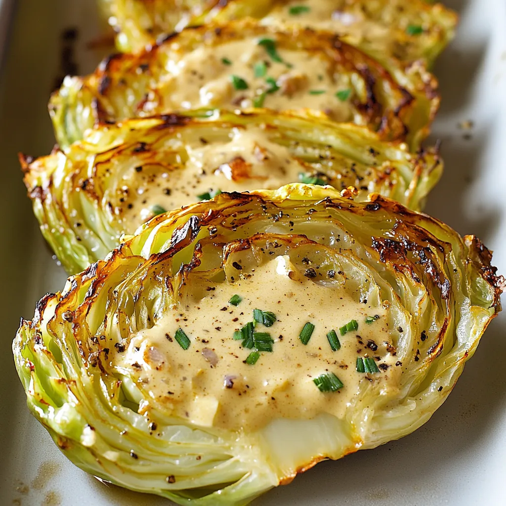 Chou rôti aux saveurs Dijon et oignon