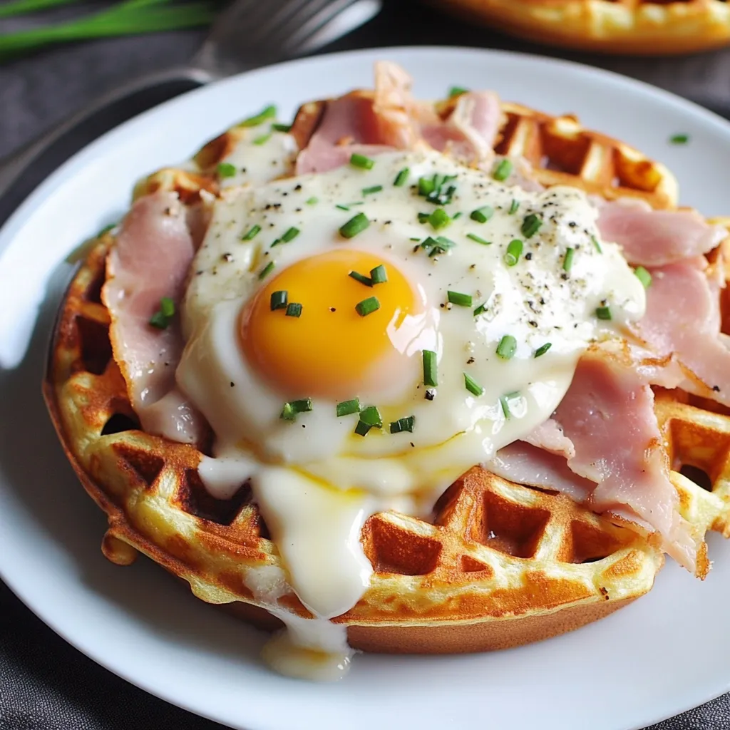 Gaufres Croque savoureuses