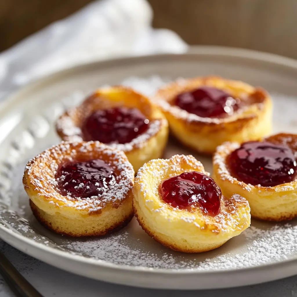 Mini pancakes légers au four faits maison