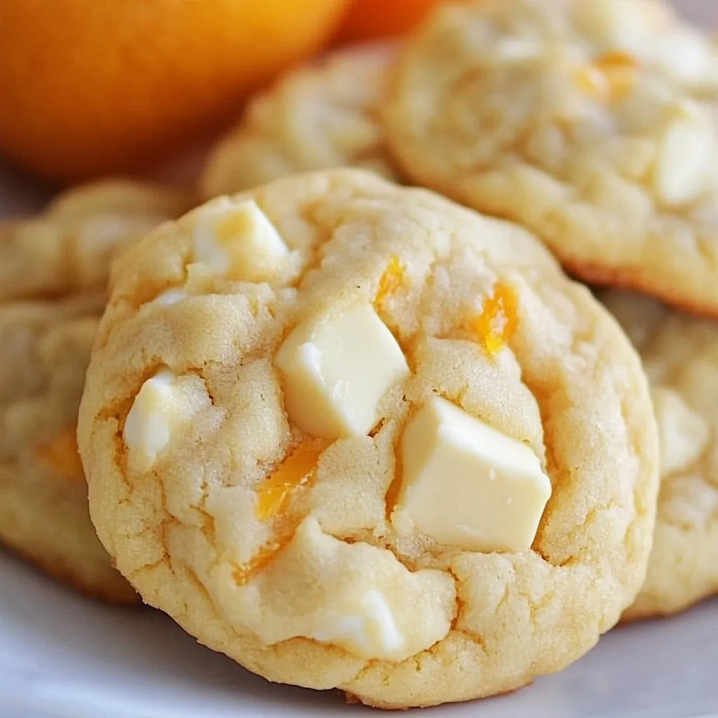 Biscuits moelleux à l'orange et chocolat blanc