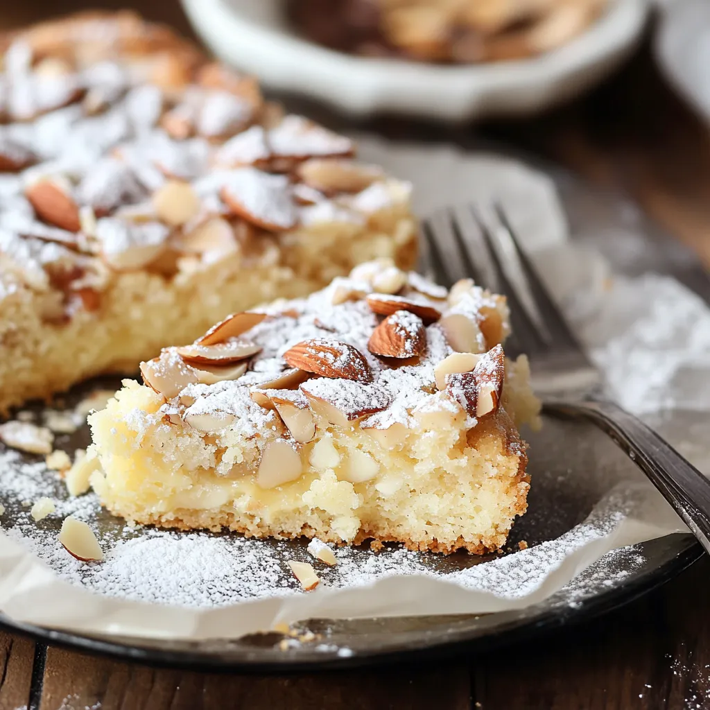 Délicieux gâteau suédois aux amandes