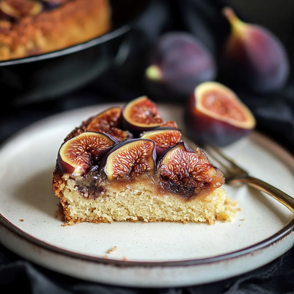 Gâteau délicat aux figues fondantes