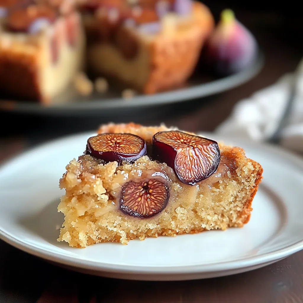 Gâteau raffiné aux figues et amandes