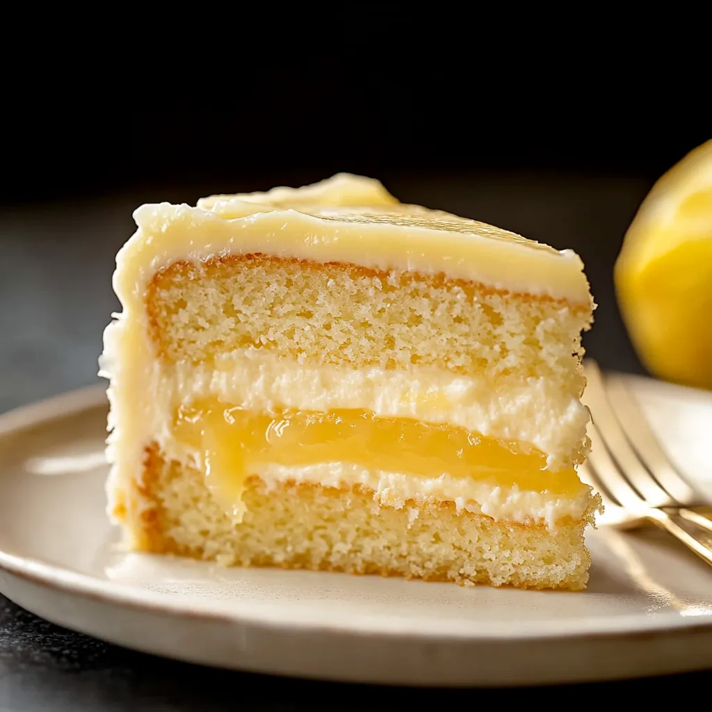 Moelleux au citron avec Lemon Curd