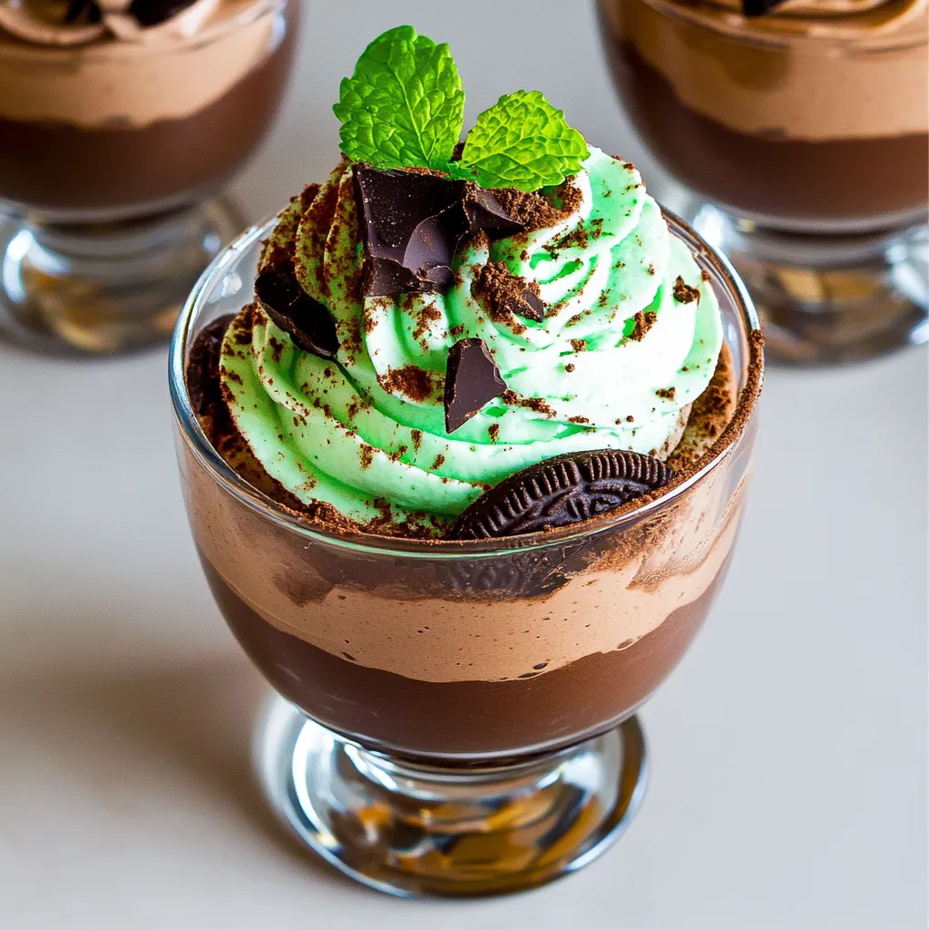 Délice crémeux chocolat menthe