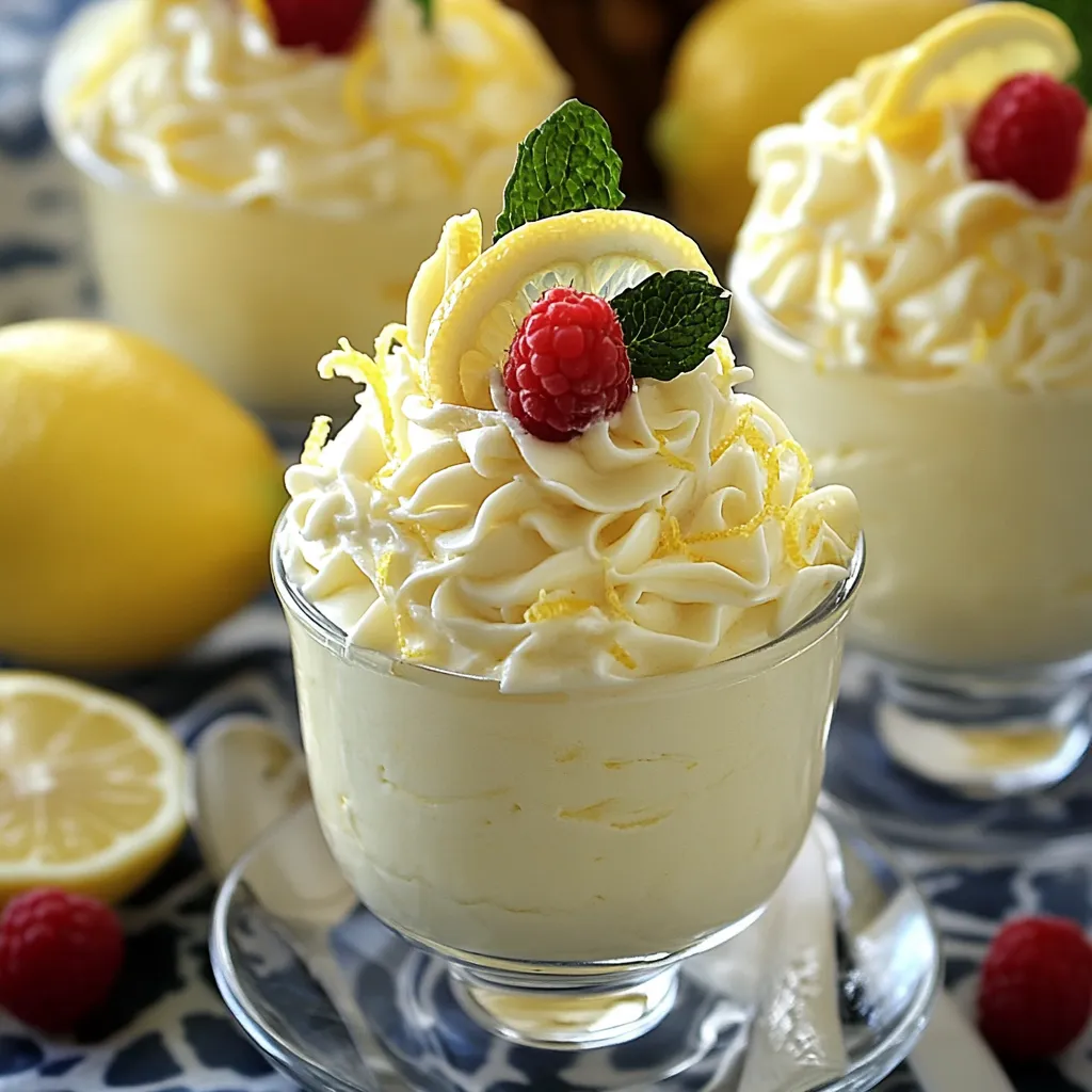 Découvrez une mousse citron onctueuse et rafraîchissante