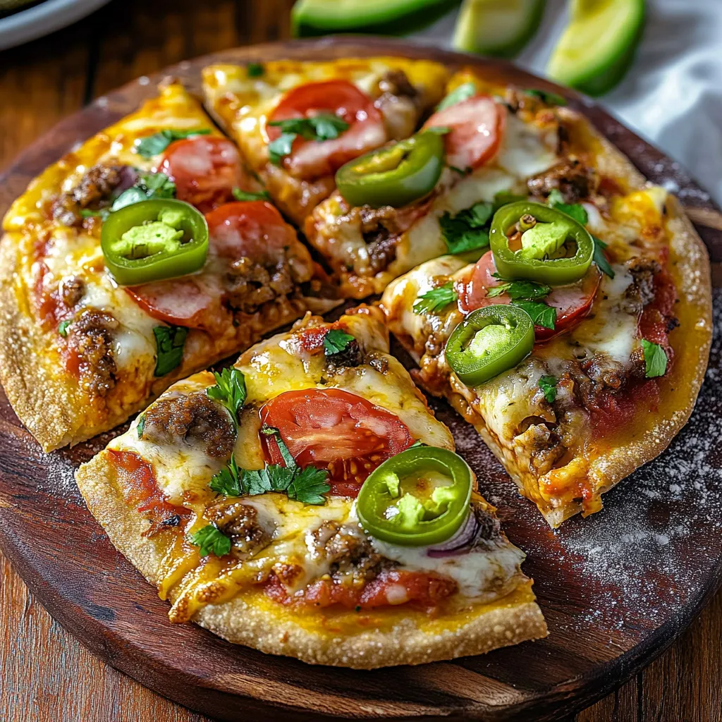 Préparez une pizza mexicaine gourmande et facile