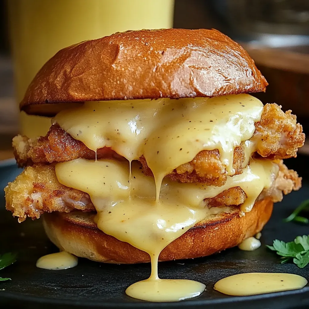 Sandwich poulet bleu