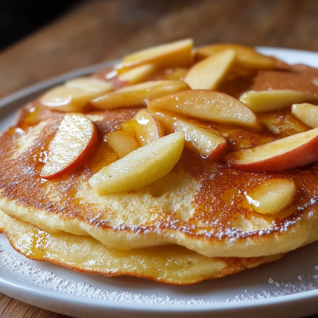 Savoureux pancakes aux pommes