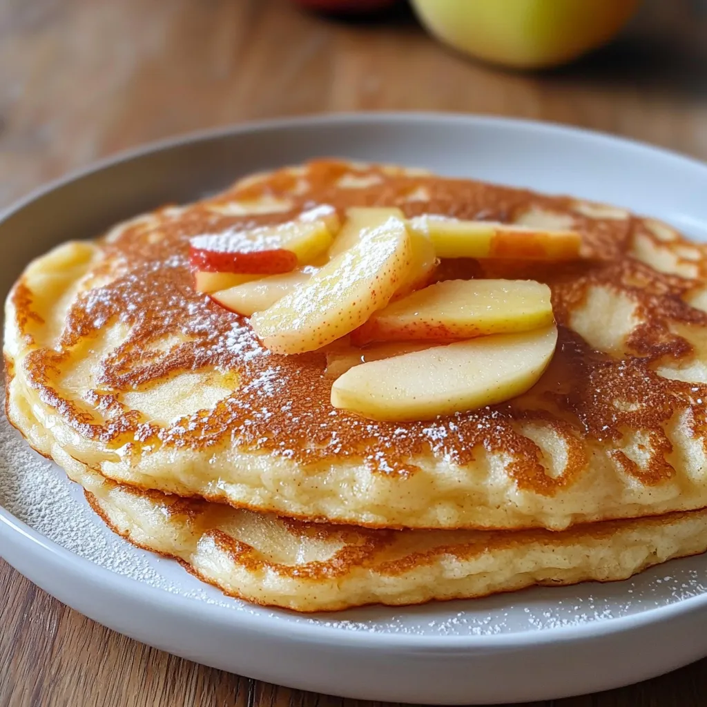 Apfelpfannkuchen : Pancakes allemands moelleux aux pommes