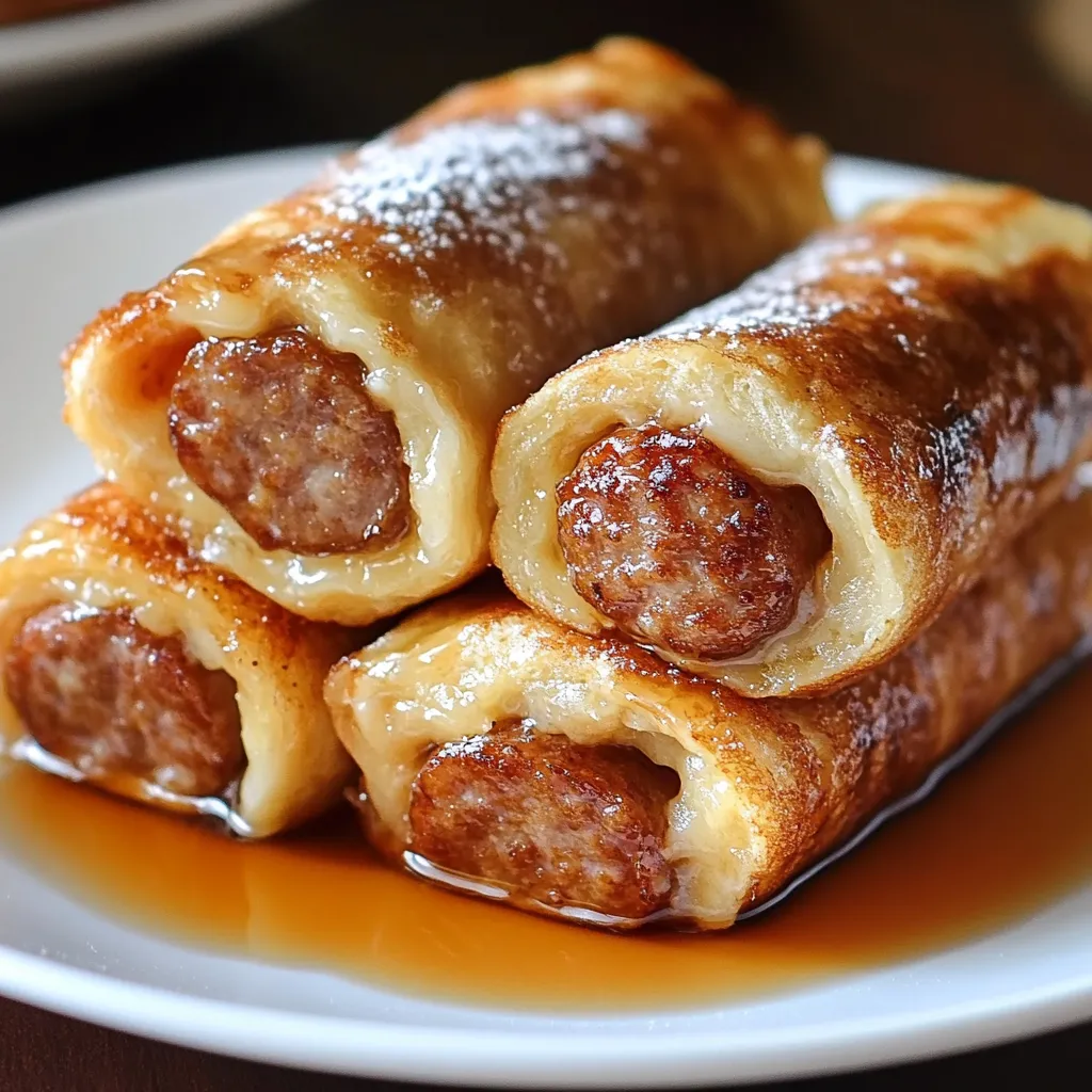 Savoureux roulés de saucisse