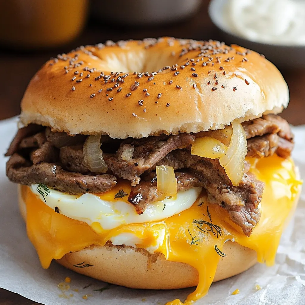 Sandwich gourmand au steak, œuf et fromage façon McDonald's