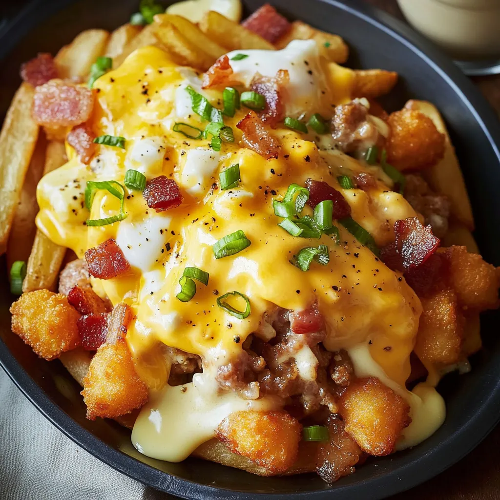 Poutine gourmande du matin