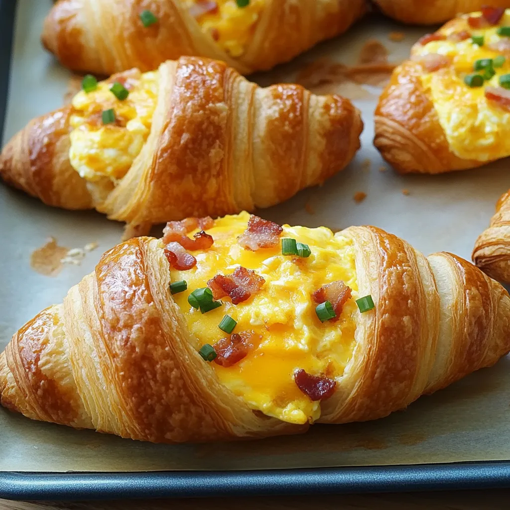 Préparez des croissants garnis délicieux