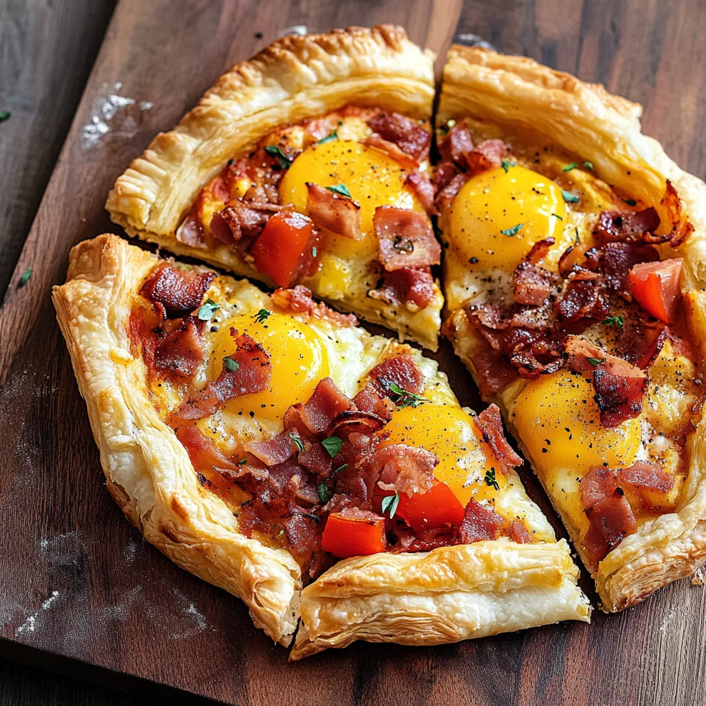 Déjeuner feuilleté croustillant
