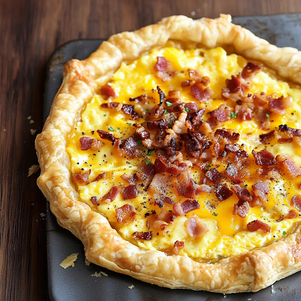 Découvrez une pizza feuilletée parfaite pour un brunch gourmand