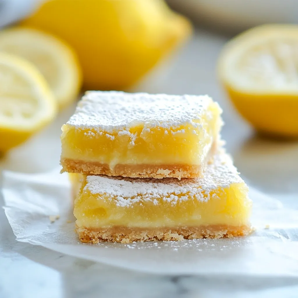 Carrés citronnés fondants - Douceur fruitée acidulée
